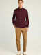 Long-sleeved Corduroy Shirt Burgundy