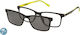 Solano Cl 90193e Men's Eyeglass Frames Polarized Clip-on Plastic Black 52 Mm