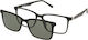Solano Cl 90212a Men's Eyeglass Frame Polarized Clip-on Plastic Black 55 Mm