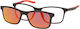 Solano Cl 90197c Men's Eyeglass Frame Polarized Clip-on Plastic Red 54 Mm