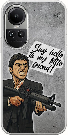 Epic Quotes Кажи Здравей Oppo Reno 10 5G Гъвкав TPU Прозрачен Силикон