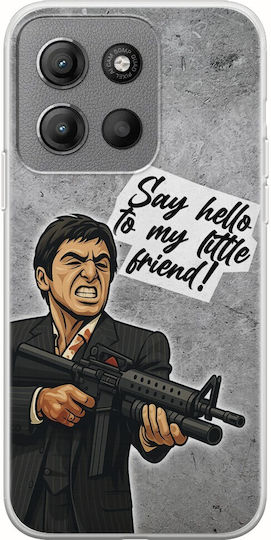 Epic Quotes Say Hello Motorola Moto G15 Flexible TPU Transparent Silicone Mobile Phone Case