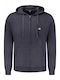 Φούτερ με Κουκούλα Navy Blue