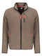 Men's Fleece Cardigan Brown