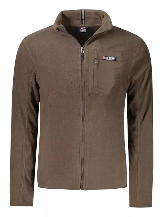 Men's Fleece Jacket Brown