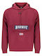Sweatshirt with Hood Burgundy