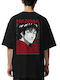 Oversized T-shirt Baki Hanma 1 Popkultur Schwarz