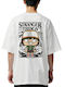 Oversized T-shirt Stranger Things Dustin Pop Culture White