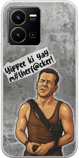 Epic Quotes Yippee Ki Yay Vivo Y35 Husa Flexibila TPU Silicon Transparent