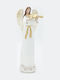 Eurolamp Christmas Plastic Figure Cherub White Height 28.5cm