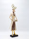 Estheti Reindeer Polyresin Smoking Hat 48cm