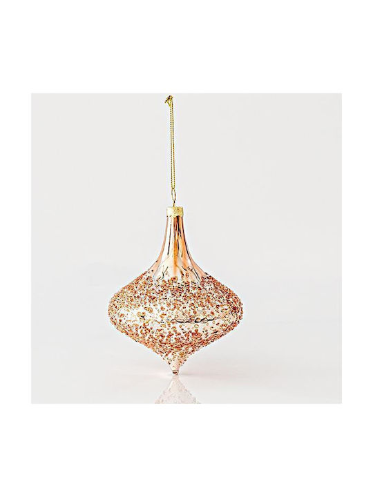 Hängendes Kugel Ornament Ornament Glas Rose Gold Set 4Stück