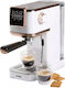 Domo Espressomaschine 1350W Druck 20bar Rosa DO746K