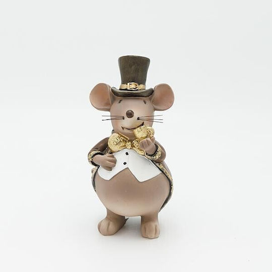 Eurolamp Christmas Plastic Figure Little mouse Brown Length 8cm