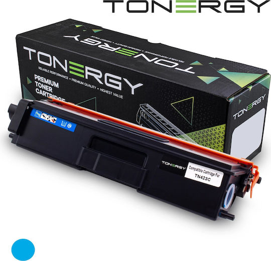 Tonergy Съвместим Тонер за Лазерен Принтер Brother TN423C Cyan Голям капацитет / с Чип