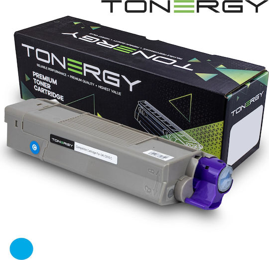 Tonergy Съвместим Тонер за Лазерен Принтер OKI 44315303 Cyan с Чип