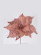Crăciun Decorativ Textil Floare Lungime 30cm. 6buc