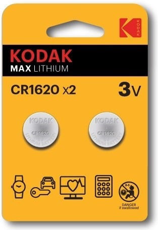 Kodak Max Lithium Batterien für Uhren CR1620 2Stück
