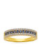 Jools Damen Ring mit Steinen aus Silber Vergoldet