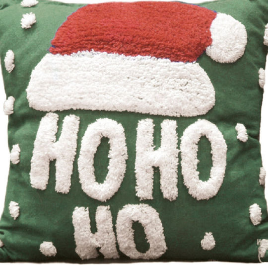 Das Home Christmas Decorative Pillow Square Green 40x40cm