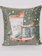 Christmas Decorative Pillow Square Green 40x40cm