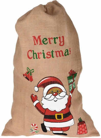 Koopman Stoff Weihnachtlich Sack für Geschenke Beige