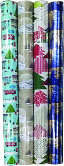 AGC Christmas Gift Packaging Multicolored 70x200cm. 6pcs