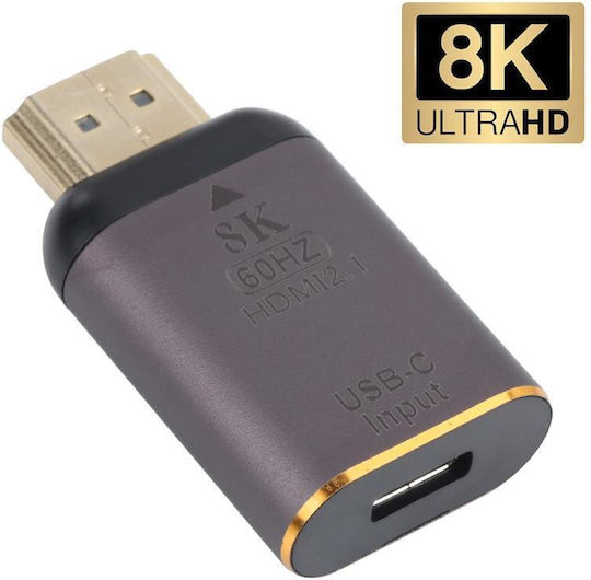 Конвертор USB-C женски към HDMI женски 1бр PC2034