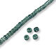 Keramik Perlen Scheibe Petrol 6x4mm 66 Stück