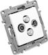 Niloe Rtv-Sat-Sat End Antennensteckdose 1.5 Db Weiße 764566