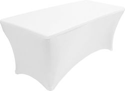 Tablecloth Cover Banquet Catering Table White 180x76cm Elastic 25c Tablecloth Cover Banquet Catering Table White 180x76cm Elastic 25c