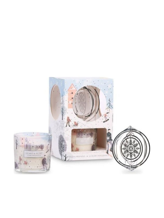 Heart & Home Χριστουγεννιάτικο Κερί Snowflake Sparkle