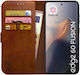 Rosso Brieftasche Synthetisches Leder Braun (Motorola Edge 60 Fusion)