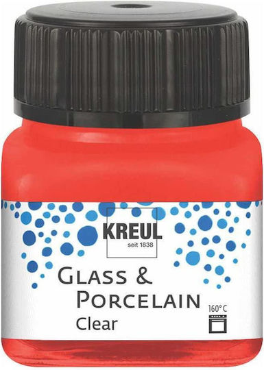 Kreul 20ml Διάφανο Σμάλτο Νερού Cherry Red