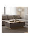 Rectangular Central Coffee Table Winey Made of Solid Wood Sonoma-Anthracite W90xD60xH31.5cm