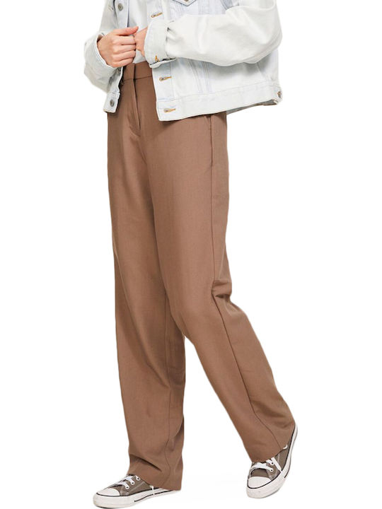 Jack & Jones Damen Hoch tailliert Stoff Hose Li...