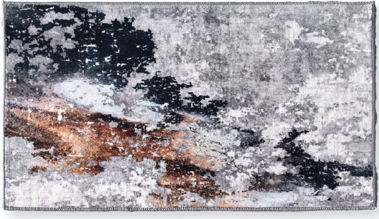TnS Χαλί Ορθογώνιο Μαύρο 50x80cm