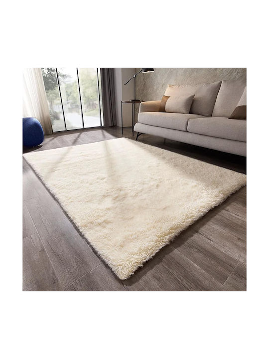 United Carpet Furx Shaggy Γούνινο Φ200cm Κρεμ