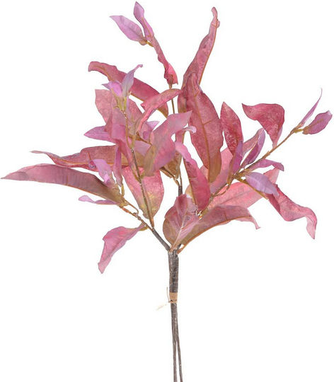 Künstlicher Zweig Herbstliche Blätter Rosa 53cm