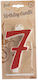 Giant Number Candles No.7 Red Lumea