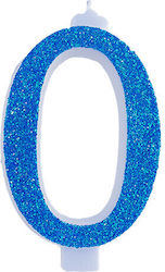 Giant Number Candles No 0 Blue Lumea