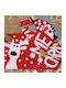 Das Home Non-Slip Bath Mat Cotton 0850 420750800850 Red 50x80cm