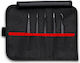 Tweezers Set 5 Pieces Black Universal Esd Precision Case Roll 92 00 01 Esd Knipex 92 00 01 Esd