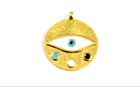 Handmade Hanging Lucky Charm Burner Gold made of Metal 3.5x3.5cm 4pcs Handmade Hanging Lucky Charm Burner Gold made of Metal 3.5x3.5cm 4pcs