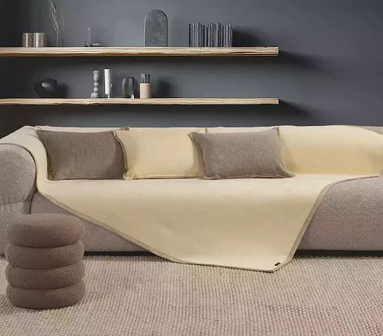 Nef-Nef Homeware New Tanger Τετραθέσιου Καναπέ Δύο 'Οψεων Π180xΜ350cm Ecru