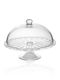 Aithrio Glass Decorative Platter Transparent 32x31x17cm