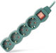 Entac Power Strip with Surge Protection 4 Positions with Switch and Cable 5m Green