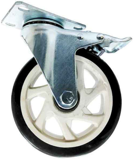 Furniture Caster Wheel Plate Brake 12.5cm