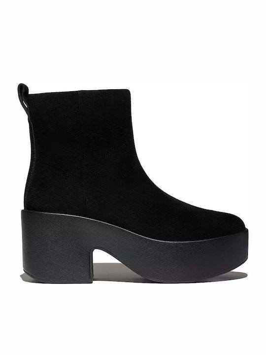 Fitflop Δερμάτινα Γυναικεία Μποτάκια με Πλατφόρ...