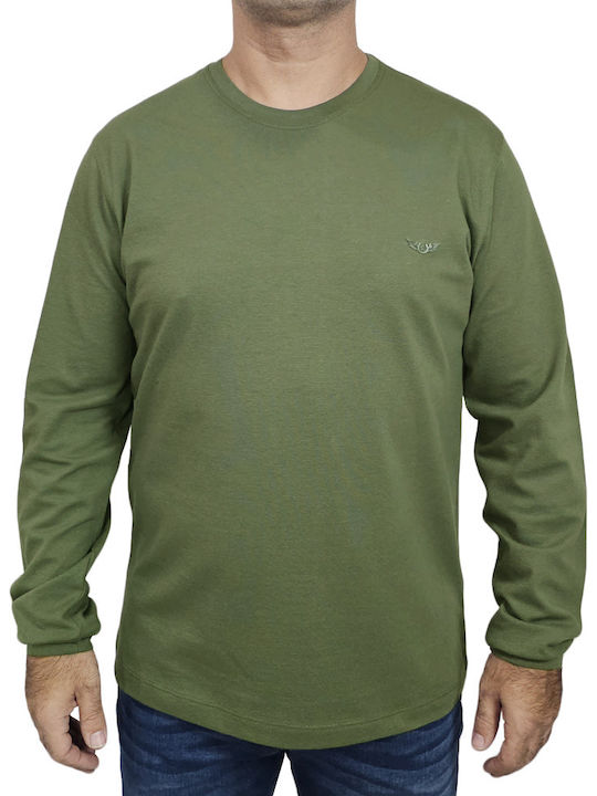 Side Effect Long Sleeve Olive Blouse